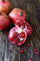 ripe juicy pomegranates