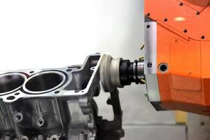 Production of automotive engine photo