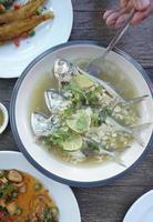 Streamed mackerel with lime and garlic photo