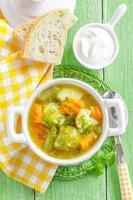 sopa de verduras foto