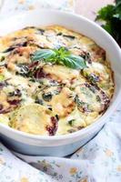 Courgette and herb gratin photo