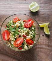Tabbouleh with couscous and parsley