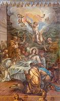 Granada - The Dormition of Virgin Mary fresco photo