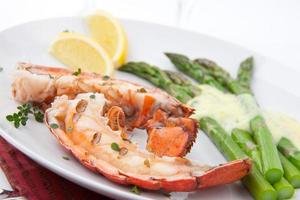 Grilled lobster tails photo