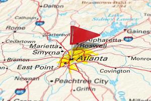 Atlanta, GA, USA - Cities on Map Series
