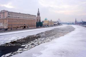 Moscow winter river photo