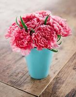 Pink carnations flower bouquet