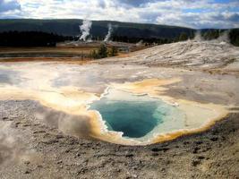 Beauty pool basin in Yellowstone (Wyoming, USA) photo