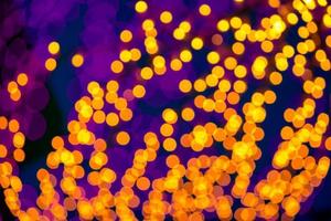 abstract background of blurred lights with bokeh effect photo