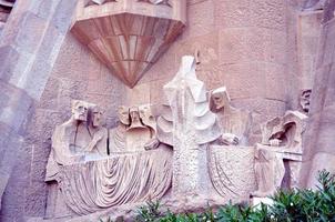 detalles arquitectonicos de la sagrada familia barcelona foto