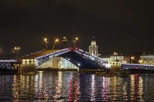 The Palace Bridge in St Petersburg Russia photo