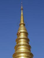 close up golden pagoda