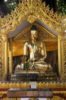 Golden Buddha at the Shwedagon Pagoda