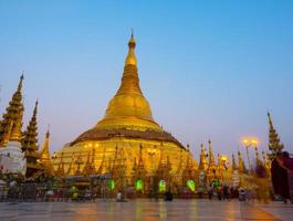 Pagoda Shwedagon en Yangon, Myanmar