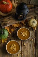 Halloween pumpkin soup photo
