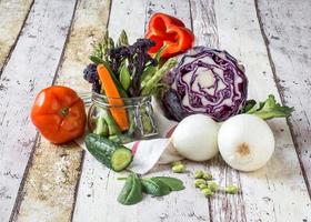 Healthy eating fresh vegetables