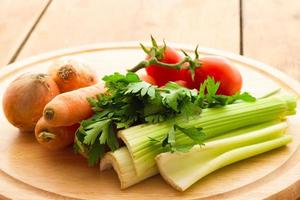 Vegetables for vegetable broth photo