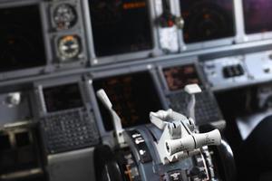 Plane control panel photo