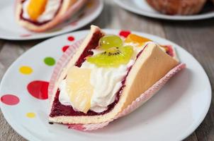 Fresh cream Eclair cake photo