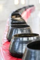 black monk bowl in row photo
