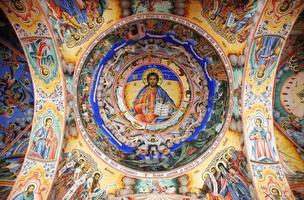 jesús fresco monasterio de rila foto