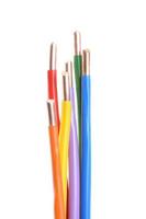 cables eléctricos de colores foto