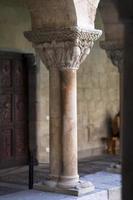 Medieval column of the cloister of Santo Domingo de Silos photo