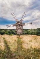 Windmill in a wheat field