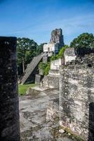 Mayan ruins at Tikal, National Park. Traveling Guatemala.