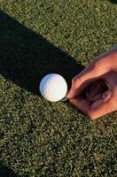 Golf ball preparimg photo