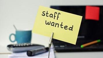Staff wanted memo