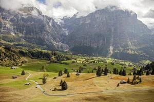 Mountain landscapes around Grindelwald, Switzerland photo
