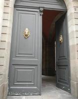 puerta gris