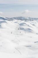 pista de esquí en la nieve