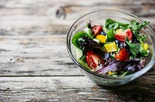 Healthy greens salad