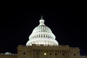 US Capitol Building Dome, Night, Washington DC, USA