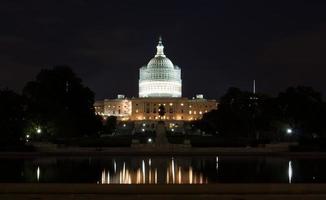 United States Capitol Building at Night