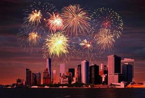 Fireworks over NYC photo
