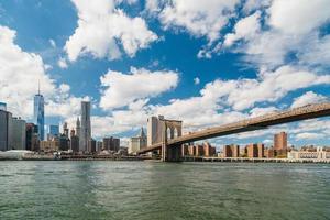 View of Manhattan and Brooklyn Bridge from Fulton Ferry, Brooklyn