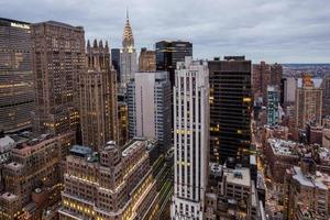 Vista aérea de Manhattan de Nueva York foto