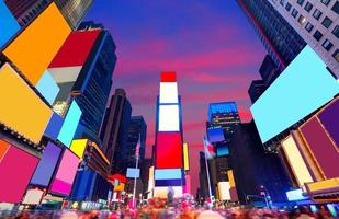 Times Square Manhattan New York deleted ads photo