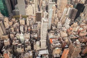 Vista aérea del centro de Manhattan, Nueva York foto