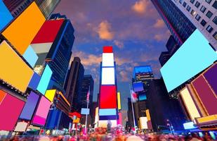 Times Square Manhattan Nueva York anuncios eliminados foto