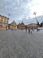 Piazza del Popolo en Roma central.