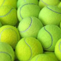 tennis ball as sport background