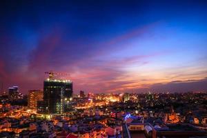 Vista de la ciudad de Saigón desde la azotea
