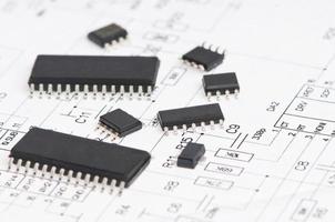 microelectronics element and layout photo