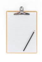 Wooden Clipboard using for attach planning paper with pencil on