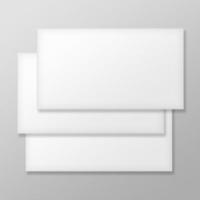 Set of Blank Envelopes on Gray Background.