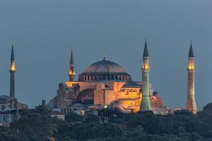 Istanbul - Hagia Sophia enlightened by night